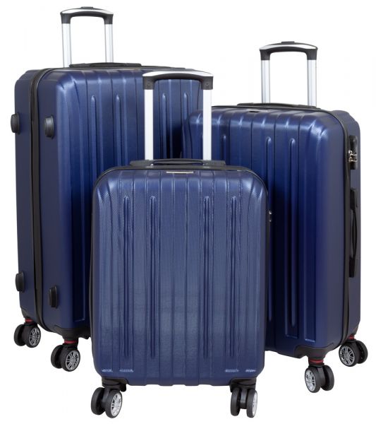 ABS Kofferset 3tlg Dallas blau