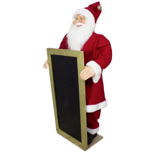 Santa mit Kreidetafel 90cm