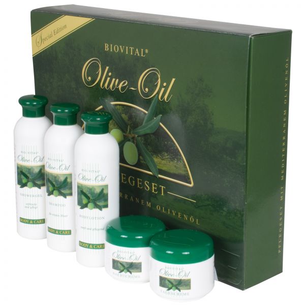 Olivenöl Pflegeset 5tlg - Europäische Produktion
